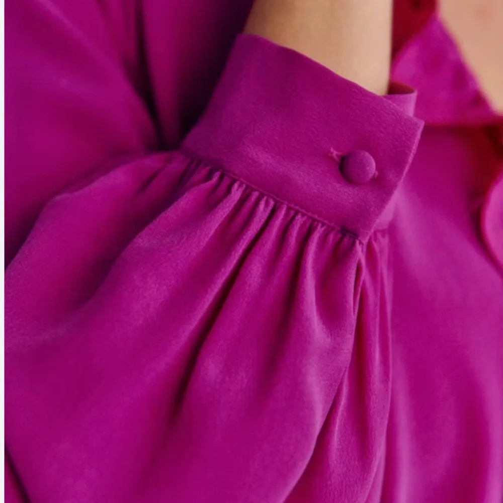 NWT Sezane 100% Silk Rosine Blouse - Picture 3 of 10